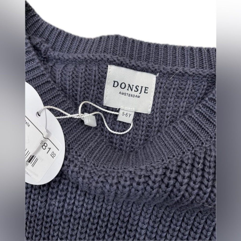 NWT Donsje Blue Knit Sweater - Picture 2 of 4